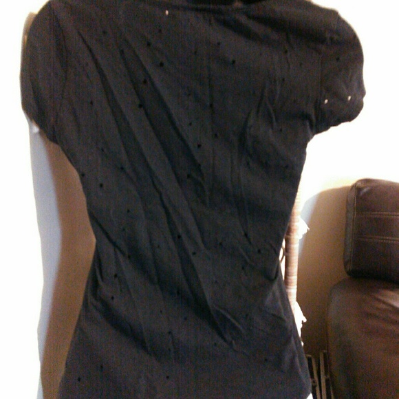 💥Holey Little Black Tee💣 - Picture 4 of 6